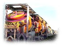 Glastonbury Carnival floats lining up for lift-off