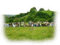 Modern Druid circle beneath the Tor (OBOD)