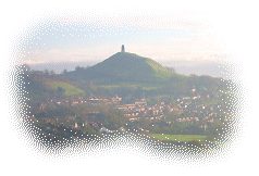 Glastonbury Tor with Chalice Hill on the left