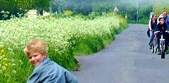 Bike route from Glastonbury into the Levels