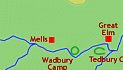 Mells, Wadbury Camp and Tedbury Camp