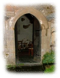 Looking into the chapel