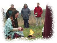 Fire ceremony at Bride