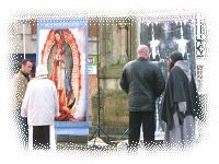At the annual Catholic pilgrimage