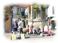 Evangelists and layabouts at the Market Cross