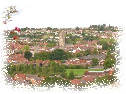 Looking over the town from Wearyall Hill