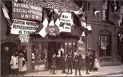 Glastonbury Suffragette shop, 1920s